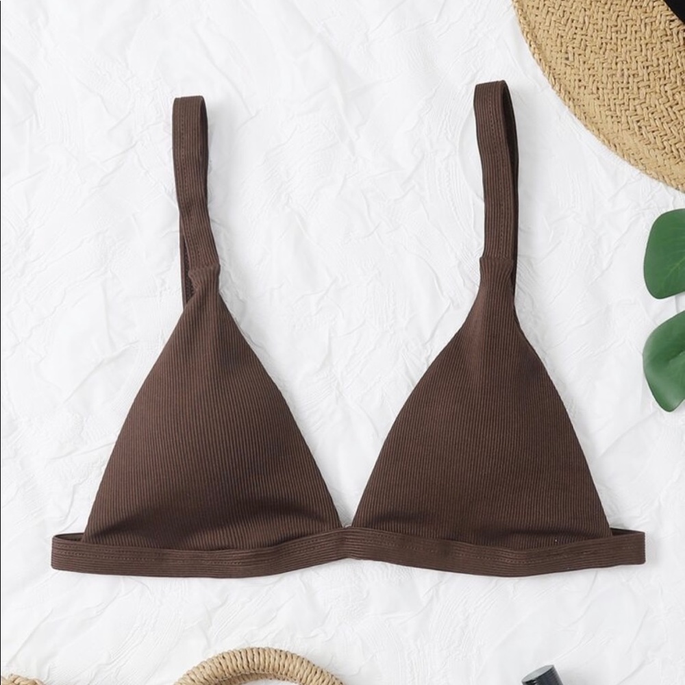 Brown Bikini Top